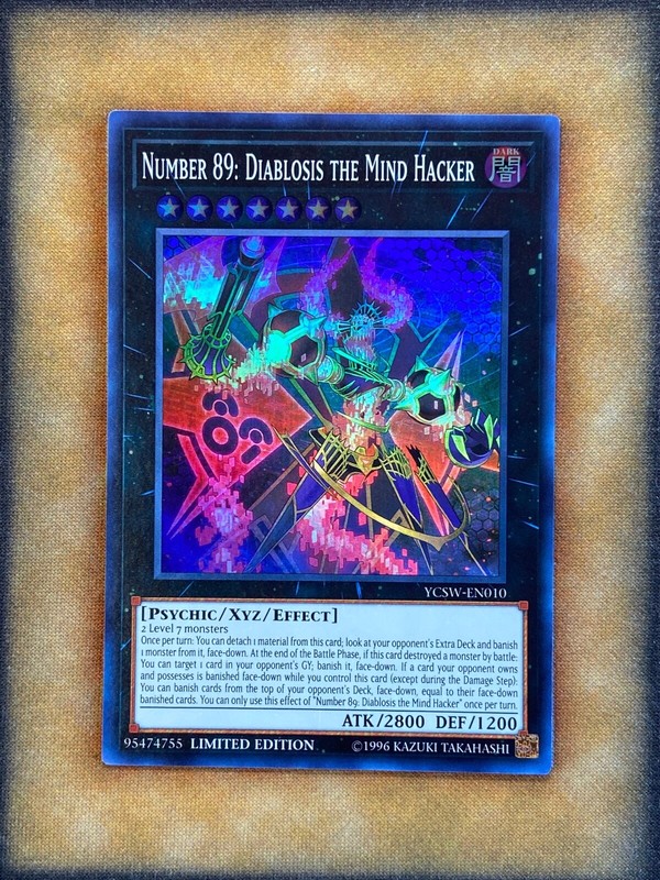 Yugioh Number 89: Diablosis the Mind Hacker YCSW-EN010 Super Yugioh Number 89: Diablosis the Mind Hacker YCSW-EN010 Super