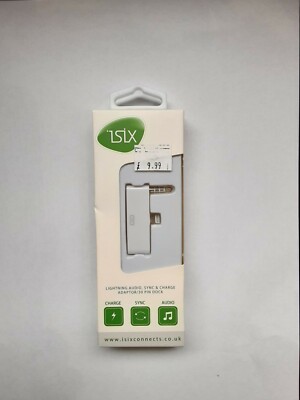 ISIX CONNECTS  LIGHTNING  AUDIO ADAPTOR / 30 PIN DOCK