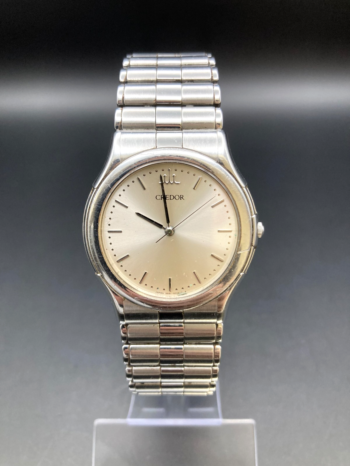 SEIKO CREDOR セイコー クレドール 9581-6020 Exc+5] SEIKO CREDOR 9581-6020 Mens Vintage Watch Silver Dial