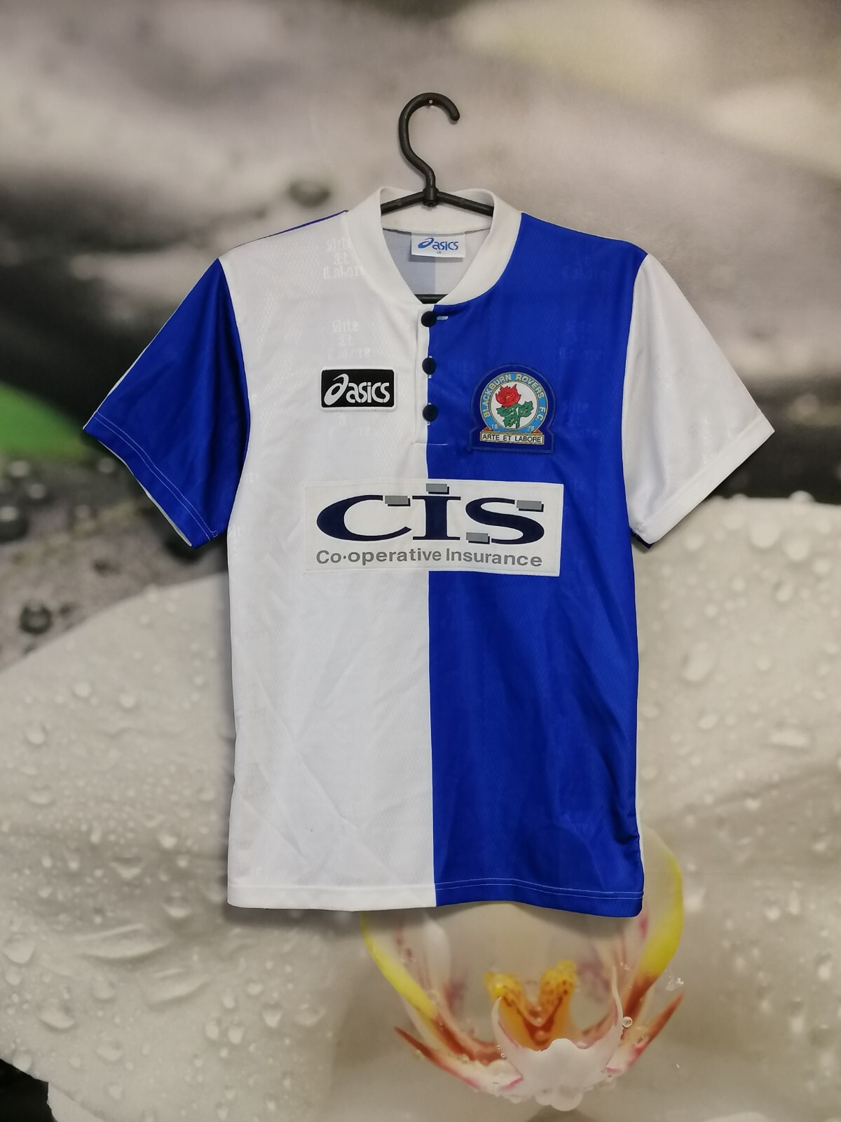 Blackburn Rovers 1996 - 1998 home football shirt jersey Blackburn Rovers 1996 - 1998 home football shirt jersey