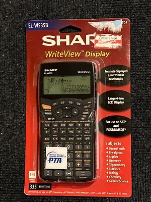 Sharp EL-W535B WriteView Scientific Calculator