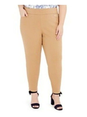 

TOMMY HILFIGER Женские бежевые узкие брюки размера плюс, Бежевый, W0AK0391