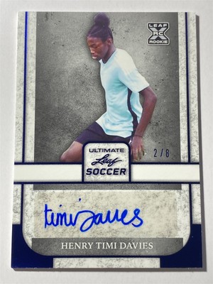 HENRY TIMI DAVIES 2022 Leaf Ultimate Blue AUTO Autograph XRC 2/8 (H8)