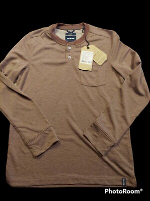 PrAna Sol Defender Mens Henley Shirt NWT Size XS