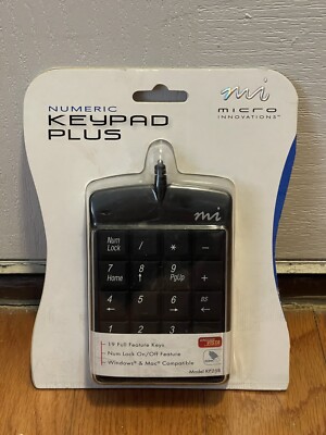 Micro Innovations Numeric Plus Keypad USB IBM PC s/Windows 