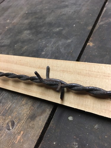 702B. Scutt Chair Barb Antique Barbed Wire