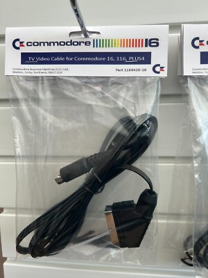 COMMODORE C16 / PLUS 4 / C116 VIDEO TV A/V LEAD - CABLE SCART CORD RETAIL