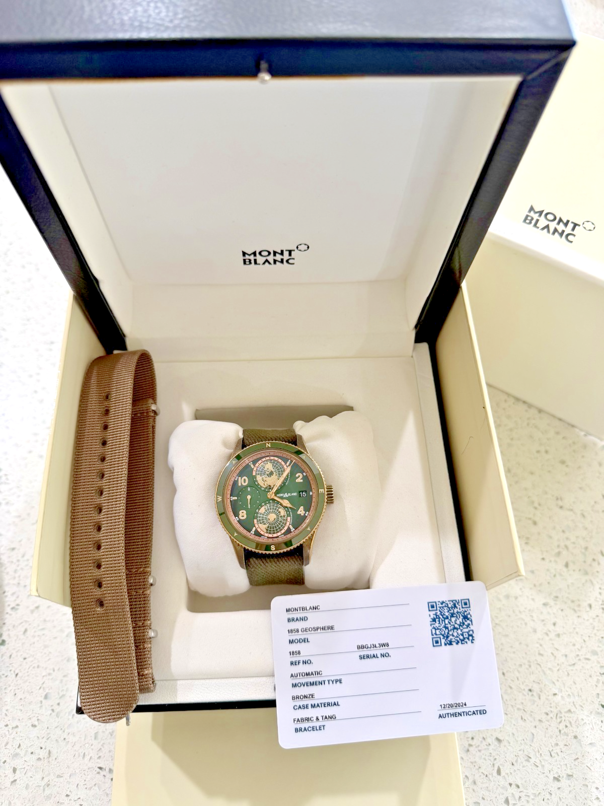 moz◇ Montblanc Men's 119909 Geosphere 1858 Limited Edition Watch for