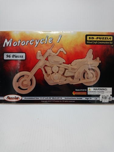 3Dパズル New Motorcycle 1 3D-Puzzle #1215 Wood Craft Construction Kit