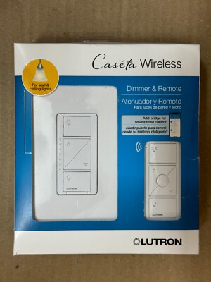 Lutron P-PKG1W-WH-R Caseta Wireless Smart Lighting Dimmer Switch Brand New 8246