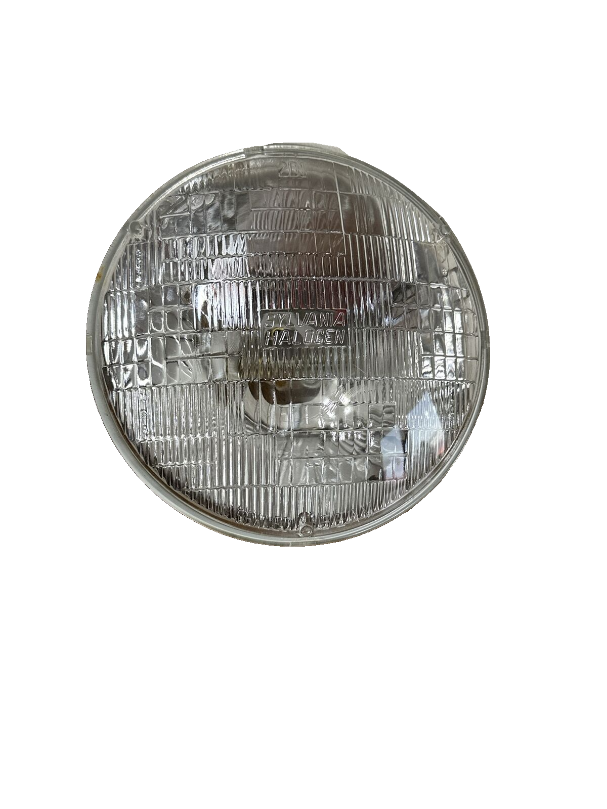 Vintage OEM SYLVANIA HALOGEN 2D1 -  7" Inch Sealed Beam A7 Headlight w/ 3 Prongs