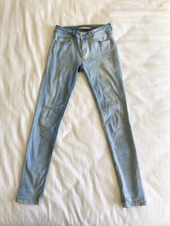 SABA Mod Rise Skin Fit Blue Jeans 