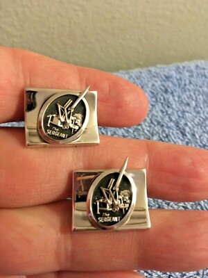 VINTAGE THE SERGEANT MGM-29 SURFACE TO SURFACE MISSILE CUFFLINKS by BALFOUR