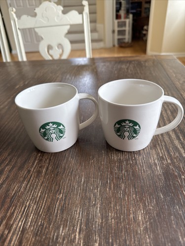 Starbucks Coffee Mugs Undated Classic White Green Logo Cup