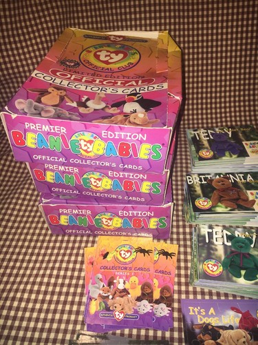 Huge Lot Ty Beanie Baby Trading Cards Great Clean Condition! Bears Dogs Rare