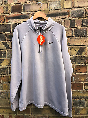 Reebok vintage on sale sweatshirt mens silver