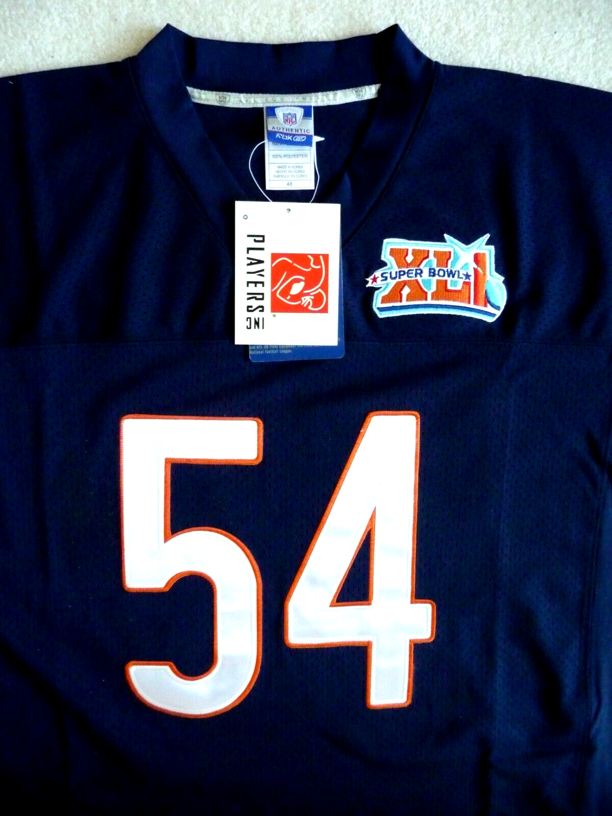 Chicago bears hot sale super bowl jersey