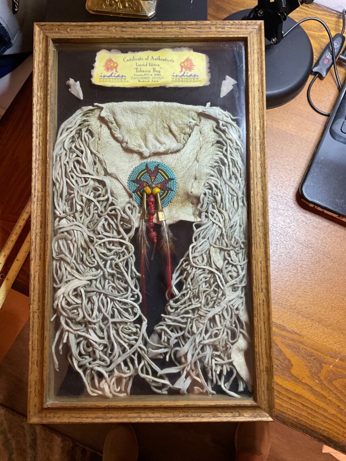 Authentic Indian Navajo Tobacco Bag Native American Vibro Authentic Indian Navajo Tobacco Bag Native American Vibro