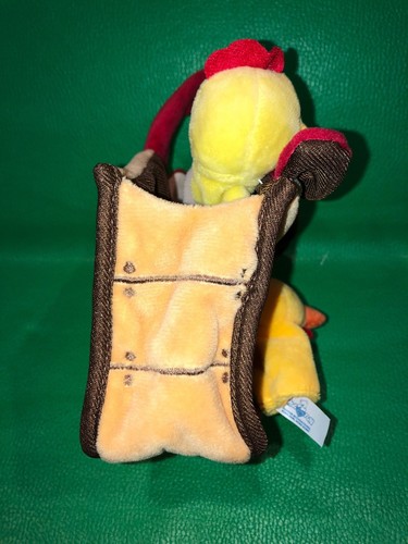 Red Shed Toys Hug Fun Farm Chickens 5 Finger Puppets Coop Carrying Bag Tote