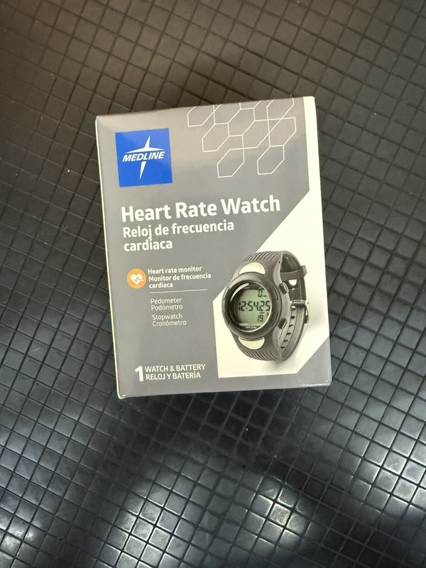 Medline Heart Rate Watch Monitor Pedometer Stopwatch, (New)