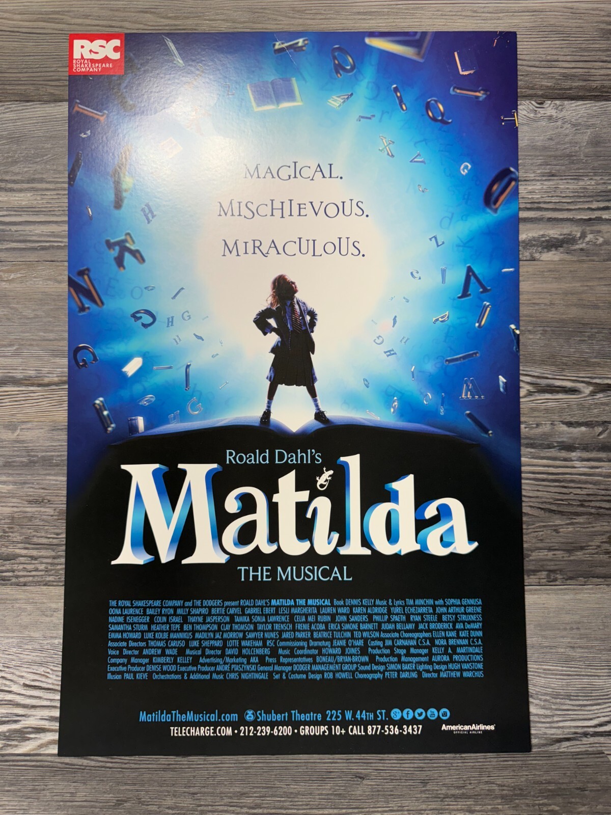 Matilda Musical Make-up-Tasche – Broadway Inspiriertes Geschenk Mit Musikzitat
