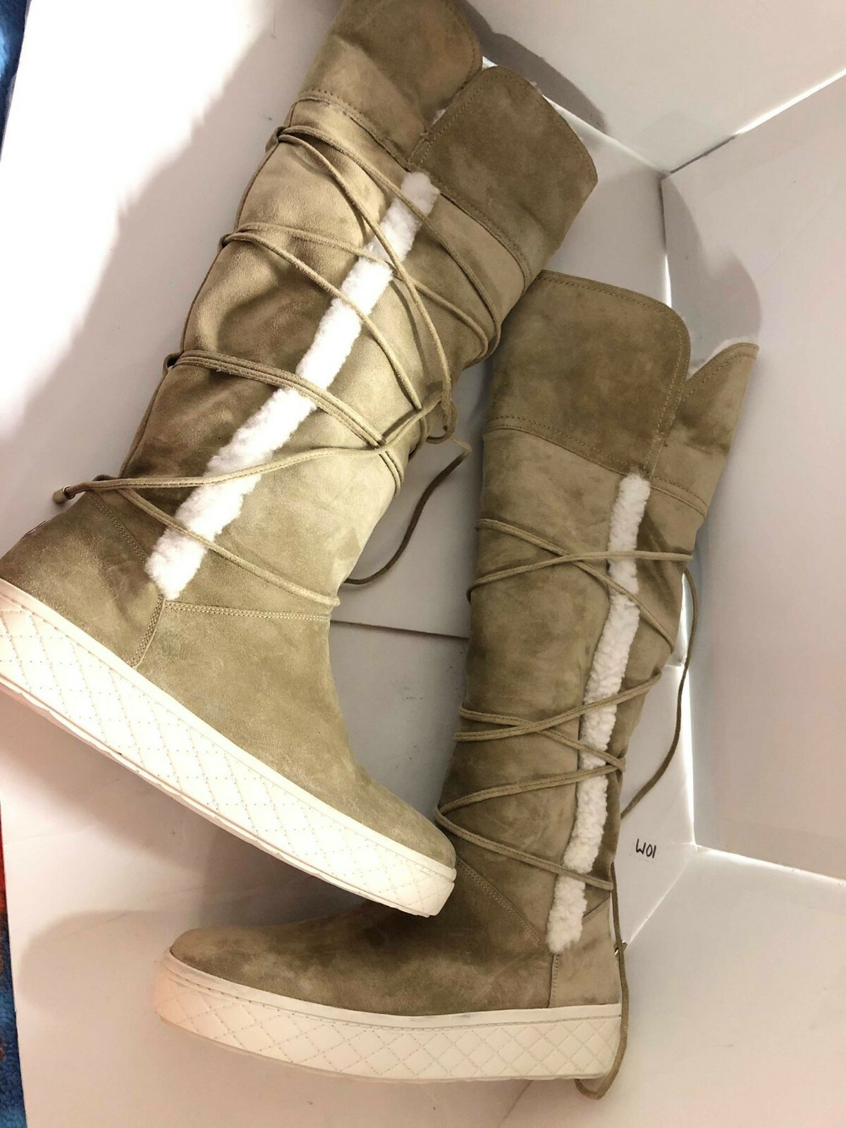 moncler shearling boots