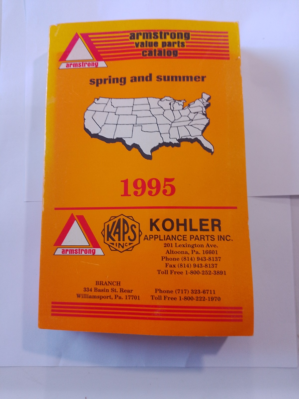 1995 KOHLER parts appliance manual book-Armstrong