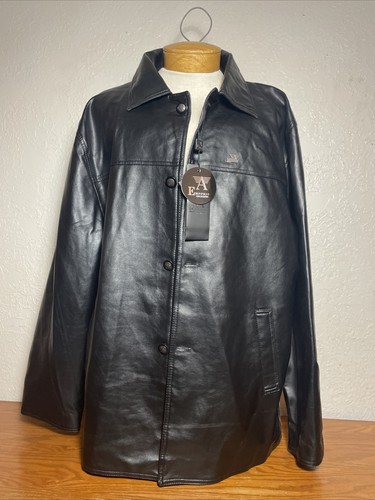 ARMANI COLLEZIONI  モッズコート 黒 裏ボアキルティング XL セール】ミリタリーツイル 裏キルティング マルチウェイ襟ボア