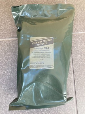 LITHUANIAN COMBAT RATION MRE ARMY MEAL