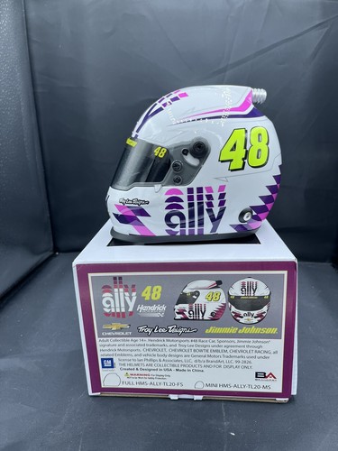Jimmie Johnson 2020 Ally White Mini Replica Helmet