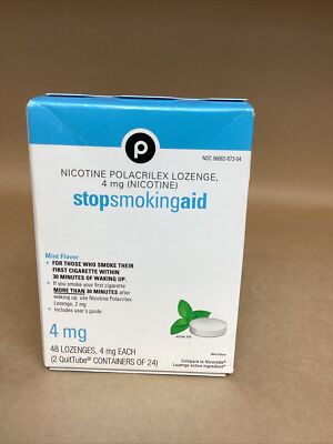 Publix Stop Smoking Aid, 4 mg, Lozenges, Mint Flavor EXP. 11/2024