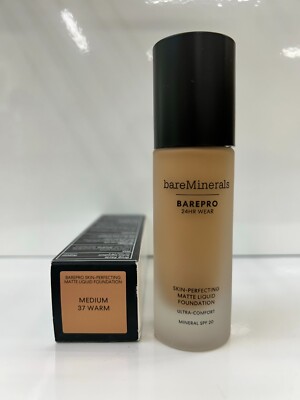 bareMinerals BAREPRO Skin-Perfecting MATTE Liquid Foundation 1oz - Choose Shade