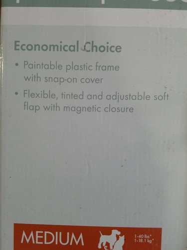 GUARDIAN BY PETSAFE PLASTIC PET DOOR FOR DOGS OR CATS MEDIUM UP TO 40 LBS WHITE
