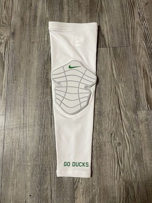 Nike Oregon Ducks PE Pro Hyperstrong Padded Arm Sleeve GO DUCKS White Size L/XL