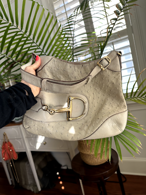 gucci ostrich bag eBay