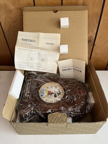 NIB Seiko Vintage Talking Hollywood Mickey Mouse Alarm Clock