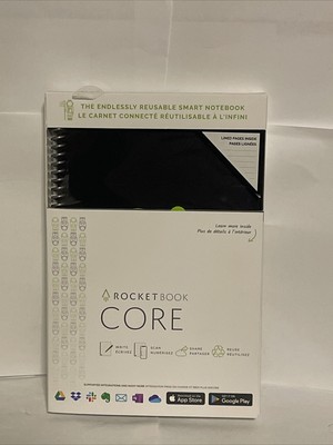 **NEW**  Rocketbook Smart Notebook Executive Size 6'' x 8.8'' BLACK
