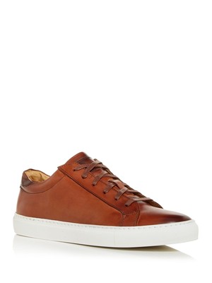

TO BOOT NEW YORK Мужские коричневые кроссовки ручной работы Brendan Platform Athletic Sneakers, Коричневый, 902-1D