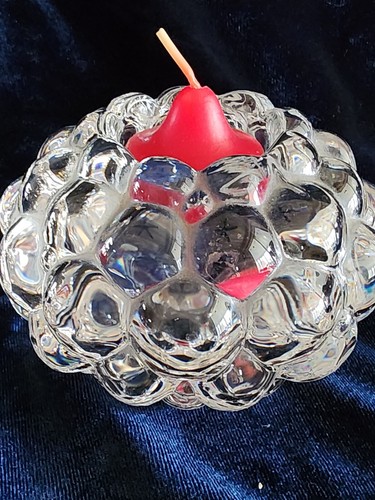 Bubble Clear Glass Crystal Design Tealight Votive Candle Hol