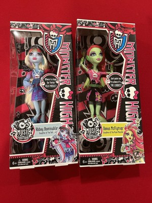 Monster High Music Festival 2 Dolls Venus Flytrap and Abbey Bominable.