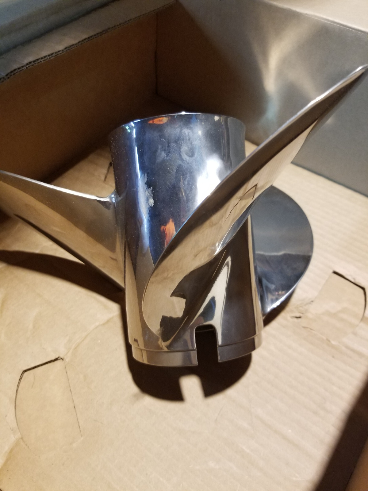 Yamaha Pro Series Boat Propeller 66K-45974-B0 | 14 1/2 x 23 P Stainless - Picture 3 of 6
