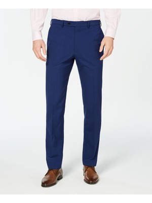 

VINCE CAMUTO Мужские синие брюки Slim Fit без защипов 30W/32L, Синий, VX015SV5162
