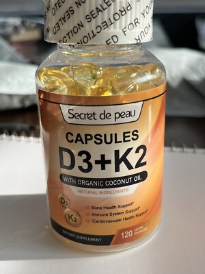Vitamin K2 (MK-7) 250 MCG with D3 10,000 IU Supplement for Heart and Bone Health