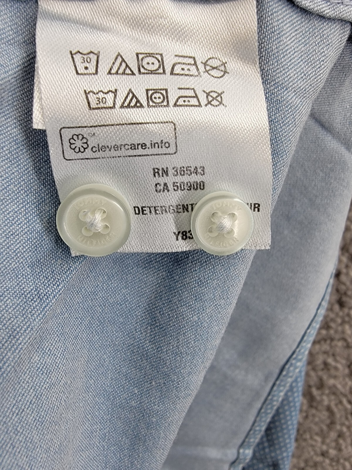Tommy Hilfiger Regular-Fit Untucked Length Dress Shirt Men's L 16-16.5 32-33 - Picture 13 of 18