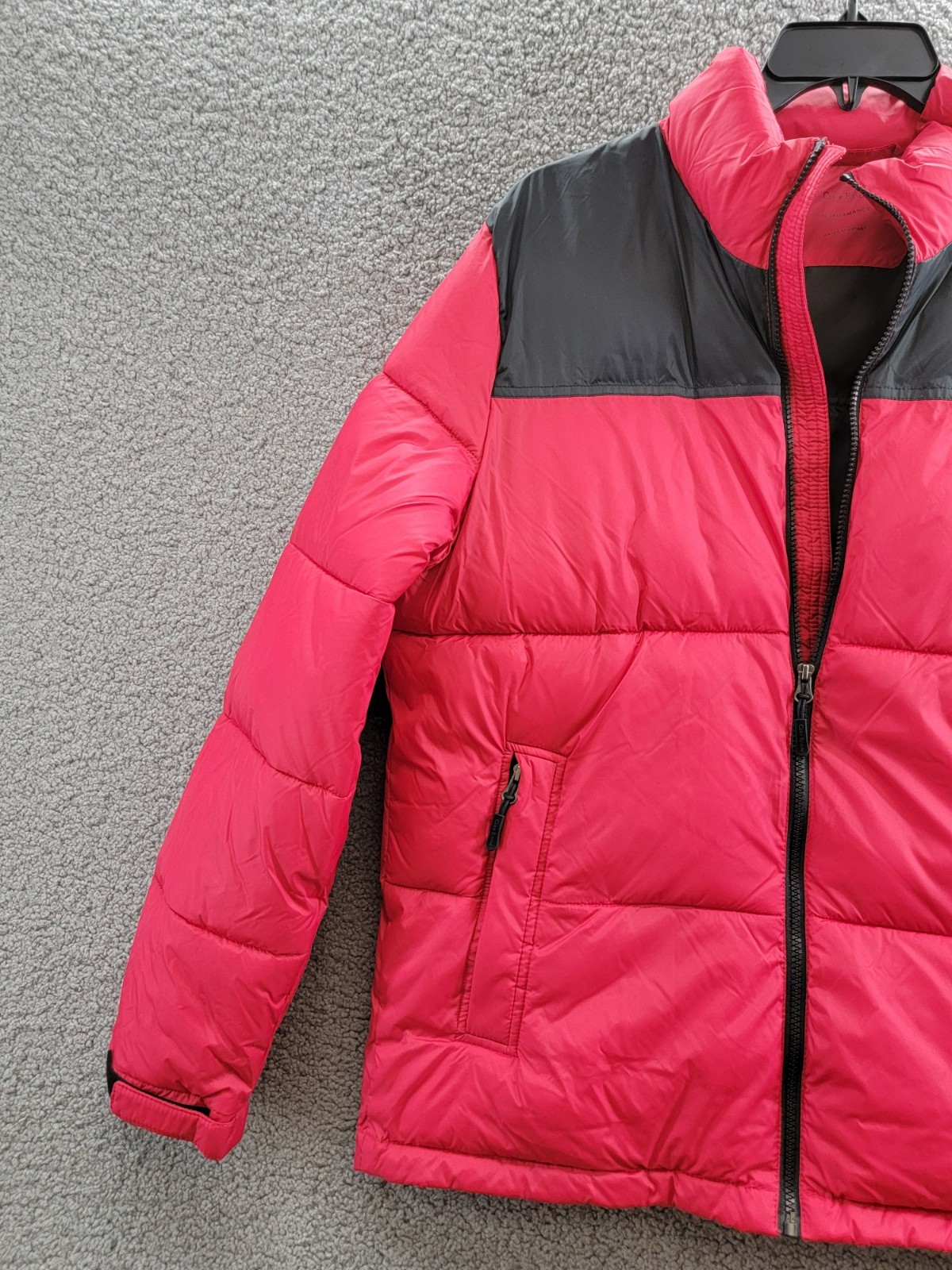 Club Room Colorblocked Quilted Full-Zip Puffer Jacket Men's M Red Long Sleeve - Picture 5 of 19