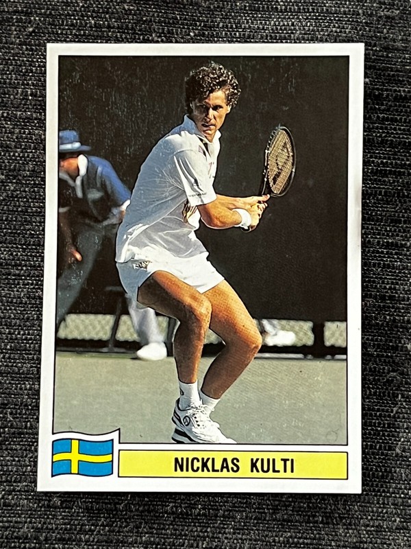 Sticker Panini Tennis Atp Tour 1992 Niklas Kulti Sweden Suede # 100 New