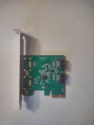 2 Port SATAIII PCI-e 2.0 x1 Controller Card Asmedia ASM1061 SY-PEX40039 UNTESTED