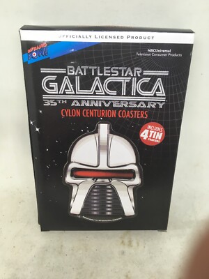 Battlestar Galactica Cylon Centurion Plastic Coasters Set of 4