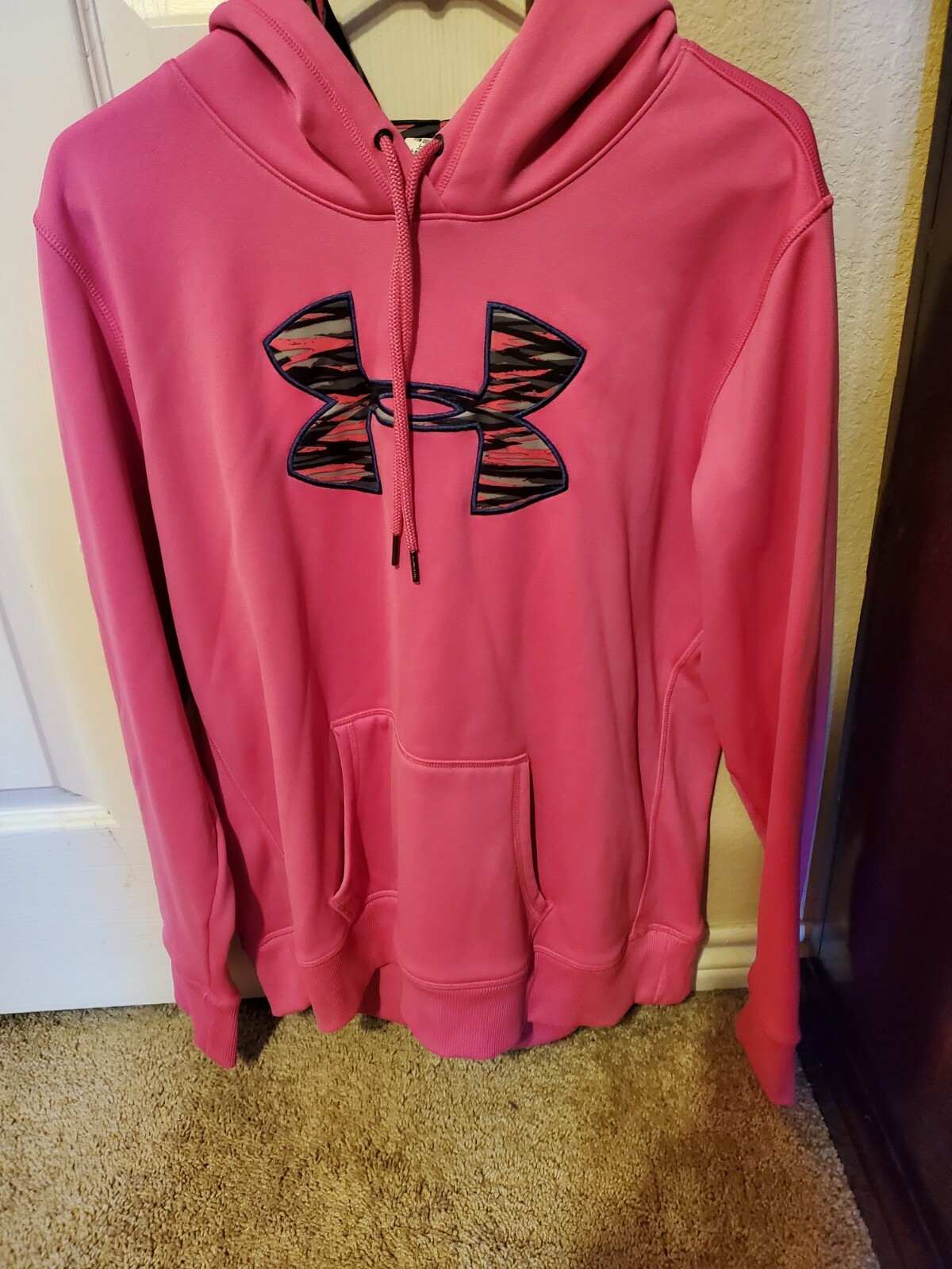 womens hot pink under armour hoodie