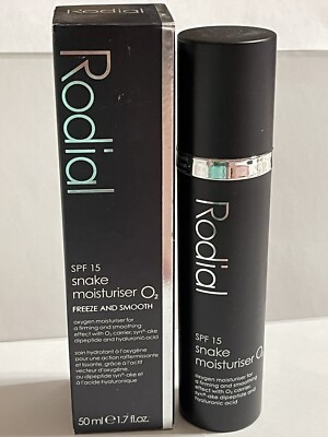 Rodial SPF 15 Snake Moisturiser O2 Freeze & Smooth Oxygen, Hyaluronic Acid 1.7oz
